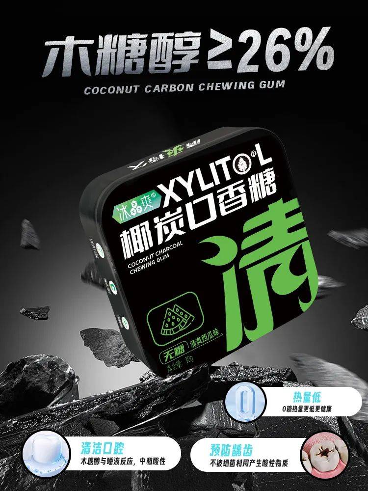口香糖正掀起糖果界“黑科技”风暴凯发k8登录打破常规！这款黑黑的(图2)